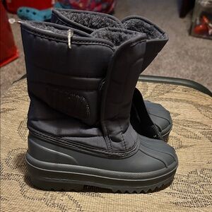 Kids Black Winter Boots